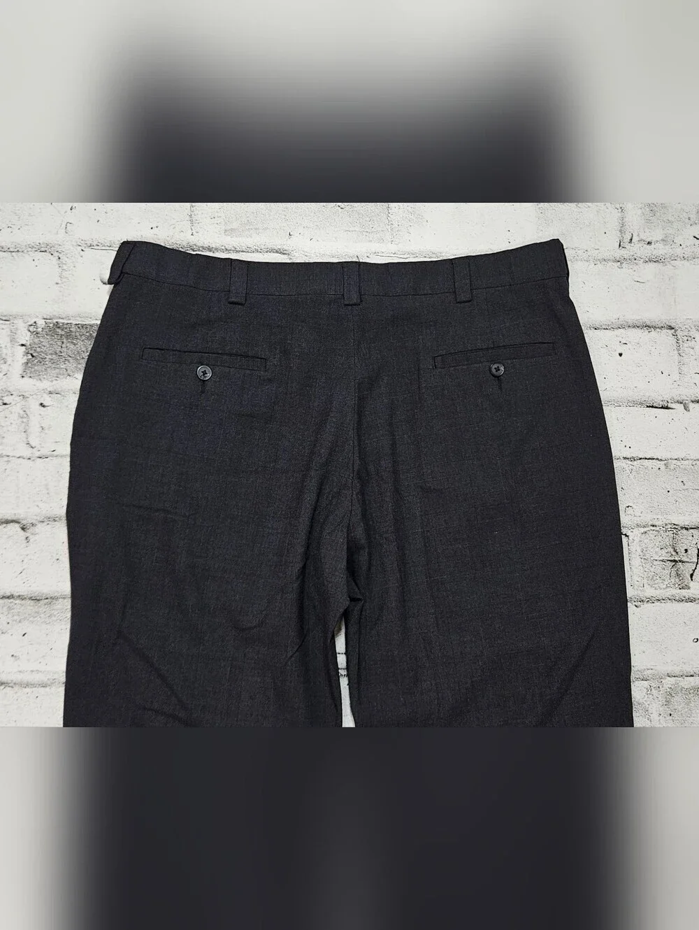 Haggar Charcoal Dress Pants Classic Fit Flat Front Men's 38